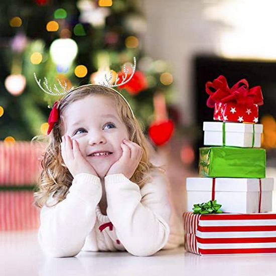 European & American Crystal Christmas Headband - Fashionable Hair Accessory Crown for Girls