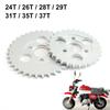 Мотоцикл 24T/26T/28T/29T/31T/35T/37T Зубьев 30 мм Задняя звезда цепи Подходит для Honda Monkey Мотоцикл Питбайк Кроссовый Мотоцикл Цепь 420/428