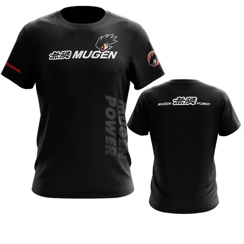 Летняя хлопковая спортивная футболка Honda для мужчин и женщин, весенне-осенняя футболка Honda MUGEN POWER с коротким рукавом, топ для мотоцикла, велоспорта