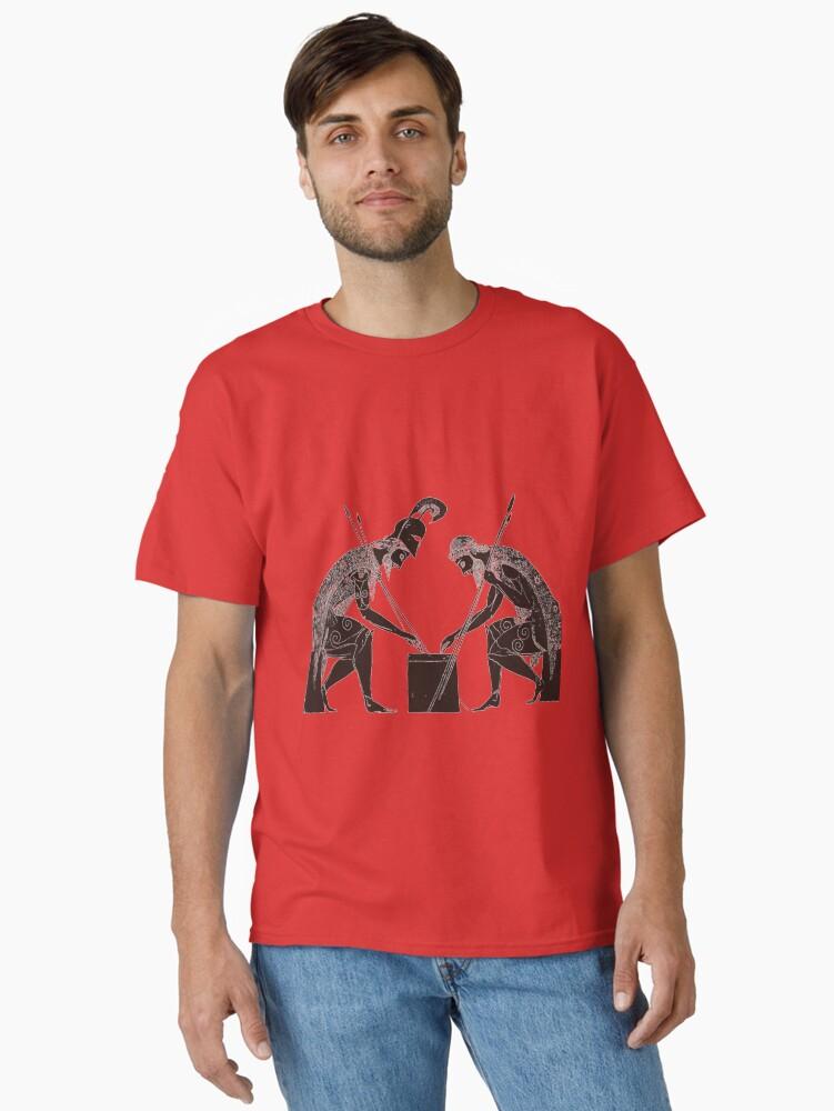 Hercules Achilles and Ajax playing a game of dice Classic T-Shirt