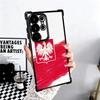 Чехол для телефона с флагом Польши (бело-красный), мягкий, для Samsung Galaxy S26 Ultra S25 Edge S24 FE S23 Plus S22 S21 + S20, с покрытием, противоударный Fund