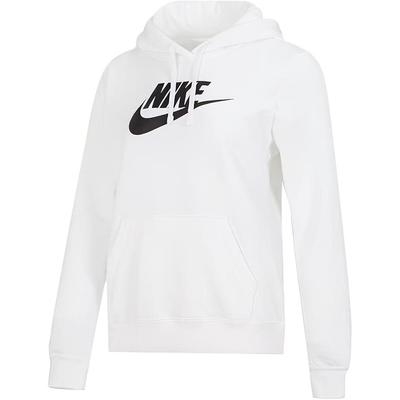 Sportswear Club Fleece Graphic Standard Fit Pullover Hoodie Women Tops White DQ5776-100