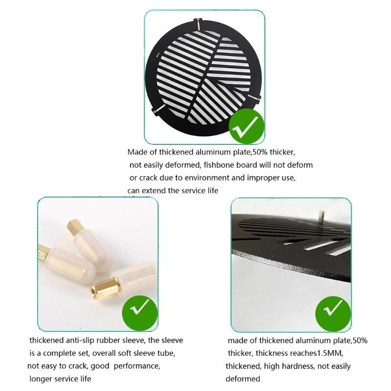 Ergonomic Bahtinov Mask Quickly Installation Fishbones Plate Aluminum Alloys Telescopes Bahtinov Focusing Mask