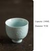 Chinese Kung Fu Tea Brewing Cup, Ceramic Retro-style Design, Solid Color Appearance, Household Anti-scald Tea Brewing Cup