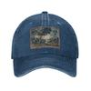Unisex Baseball Hats GREENERY, TREES IN WOODLAND LANDSCAPE Antique Flemish Denim Fabric Summer Sports Baseball Caps Hip Hop Cap
