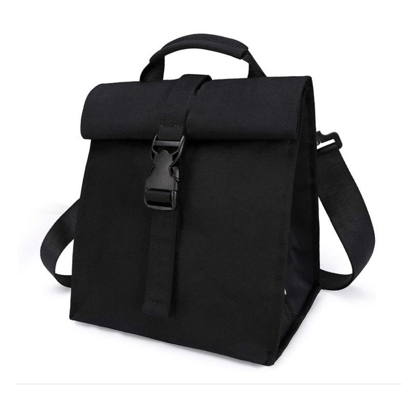 Large Capacity Insulated Lunch Bag Collapsible Waterproof Women's Casual Handbag with Adjustable Shoulder Strap Reusable