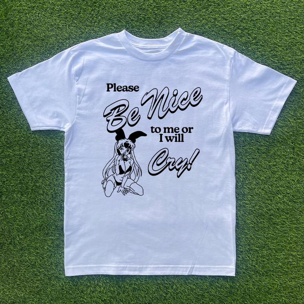 Be Nice Or Will Cry Anime T-shirt