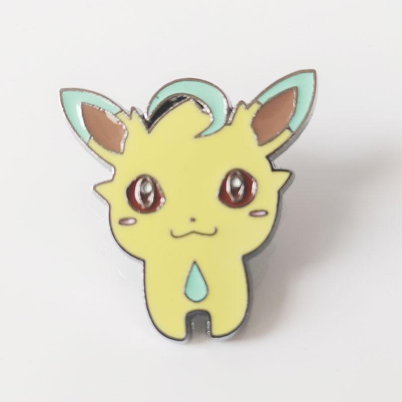 Let's Go Pikachu Eevee Enamel Pins Kawaii Pocket Monster Eeveelution Metal Cartoon Brooch Backpack Collar Lapel Badge