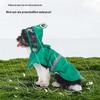 Universal Dog Raincoat with Foot Covers & Leash Access, Animal Design & Belly Wrap - Fits Small To Large Breeds