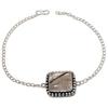 Natural Black Rutile Gemstone Handmade 925 Sterling Silver Bracelet 7-8" L1q78