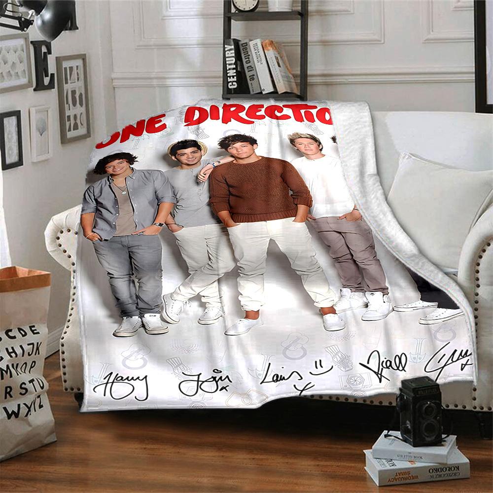 1 шт. Плед One Direction Легкий фланелевый плед для дивана, кровати, путешествий, кемпинга, гостиной, офиса, дивана