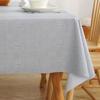 Hopeholic Vinyl Tablecloth, Solid Color, Water-Repellent, Rectangular, PVC, Simple Table Cover, Waterproof, Oil-Proof, Stain-Resistant, Durable, Heat-