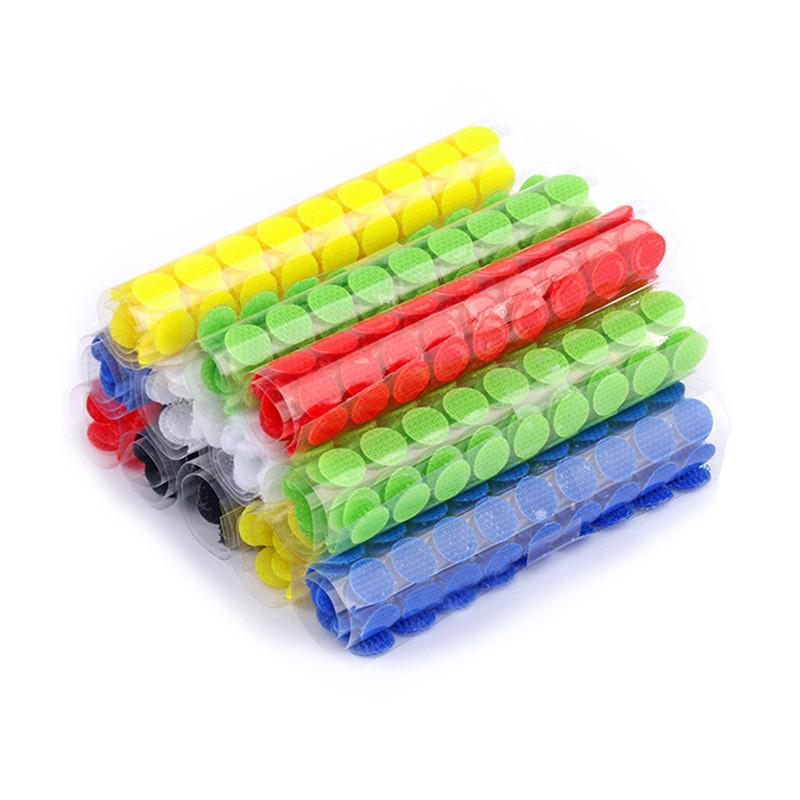 Самоклеящаяся лента в горошек, самоклеящаяся лента на липучке, сильный клей, волшебная наклейка, фиксированный крючок, петля