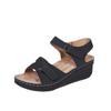 New 2025 Large Size Casual Fish Mouth Sandals Hot Roman Style Sandals Women Wear Velcro Shoes