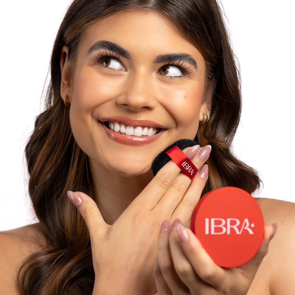 Ibra transparent powder puder transparentny nr 2 light beige 12g