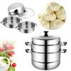 Stainless Steel Steamer Induction Dim Sum Steamer Cooker