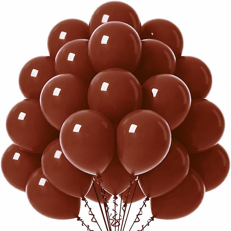 Solid Color 10-Inch Matte Latex Balloon Set for Children's Birthday Decoration