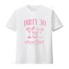 Dirty 30 Party T Shirt for Women 30th Birthday Social Club Cocktail Design Aged to Perfection  vintage Washed Soft Unisex