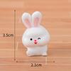 8 шт. светящийся мини-кролик орнамент мультяшный кролик фигурка микро пейзаж автомобиль интерьер настольное украшение