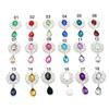 Faceplate Garment Decorative Water Droplets Sewing Button Alloy Rhinestone Pendant Scrapbooking