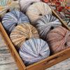 50g/ball Segmented Dyed Cotton Thread Knitted and Crocheted Handicrafts Mixed Color Cotton Yarn Multi Color Blended Yarn