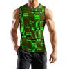 Мужская мода принтованный спортивный повседневный жилет без рукавов