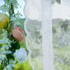 Wedding Arch Draping Fabric White Lace Drapes Sheer Backdrop Curtain for Wedding Ceremony Birthday Party Bridal Shower Decoration