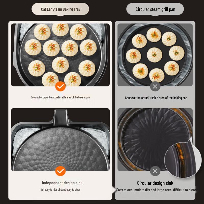 SUPOR Electric Griddle with Removable Titanium Ceramic Plates CN plug (adapter included)