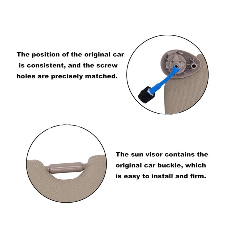 Козырьки от солнца со светодиодной подсветкой 83280TA5A51ZA Замена Многофункциональный козырек с подсветкой Повышает безопасность Прочный