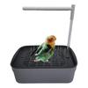 Birds Cage Bathtub Bite-proof Birds Bath Usb Powered Parrot Bathtub Shower Fountain for Cockatiel Lovebird Conure Budgie Indoor