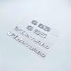 2017 Flat Letters G63 G65 V8 Biturbo V12 Biturbo Emblem for Mercedes Benz AMG W463 Car Side Fender Trunk Nameplate Logo Sticker