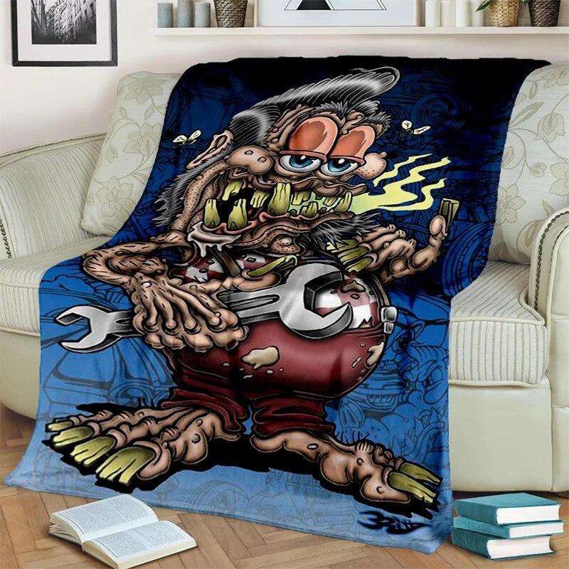 Забавное одеяло с изображением крысы Финка, мягкое одеяло для дома, спальни, кровати, дивана, пикника, путешествия, офиса, покрывало для отдыха, детское одеяло