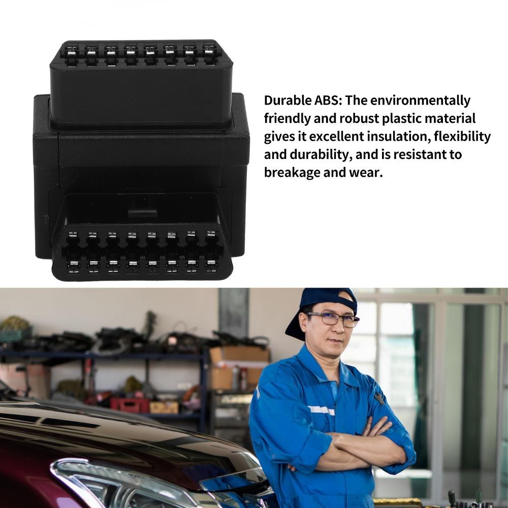 Dual Female OBD2 Splitter ABS OBD2 Connector Professional OBD2 Adapter Mechanic Workshop