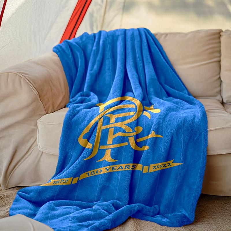 [Rangers FC Blanket] Soft Throw Blanket for Bed Sofa, Holiday Gift Blanket for Women Men Family Friend