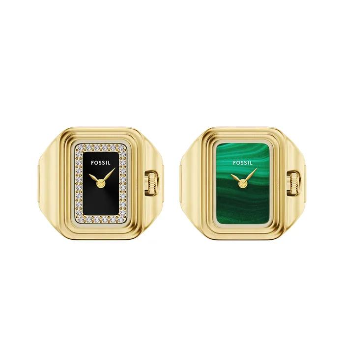 Ring Watch Women's Metal Watch Square 2 Types