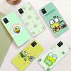 JZ2 Kerokero Keroppi Прозрачный чехол для Samsung A04 A14 A23 M33 M53 Realme 10 9 C35 C55 VIVO Y02 X80 Infinix Hot 30 Note 11 Tecno Spark 8P Pro