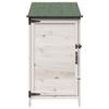 Garden Shed White 59 x 56 x 113.5 cm Solid Spruce Wood