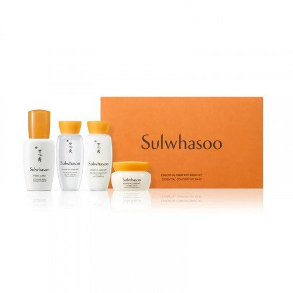 Sulwhasoo Essential Comfort Daily Routine Kit 4 Items Travel, Korean Cosmetics, Kbeauty, Sample