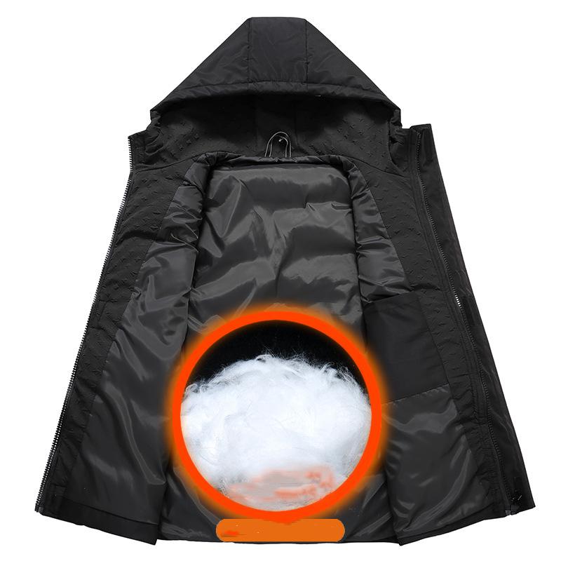 Зимний пуховый хлопковый жилет больших размеров, верхняя одежда, мужской утепленный теплый жилет с плечами, куртка 4XL-12XL