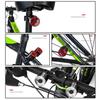 Bicycle Aluminum Alloy Gemstone Tail Lights Front and Rear Lights, Riding Kits, LED Highlights, Helmet Lights, Brake Warning Lights