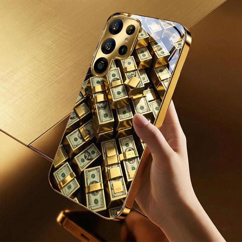 Горячая распродажа Модный простой высококачественный стеклянный чехол с гальваническим покрытием для Samsung Galaxy S26 S25 S24 S23 S22 S21 FE Ultra Plus