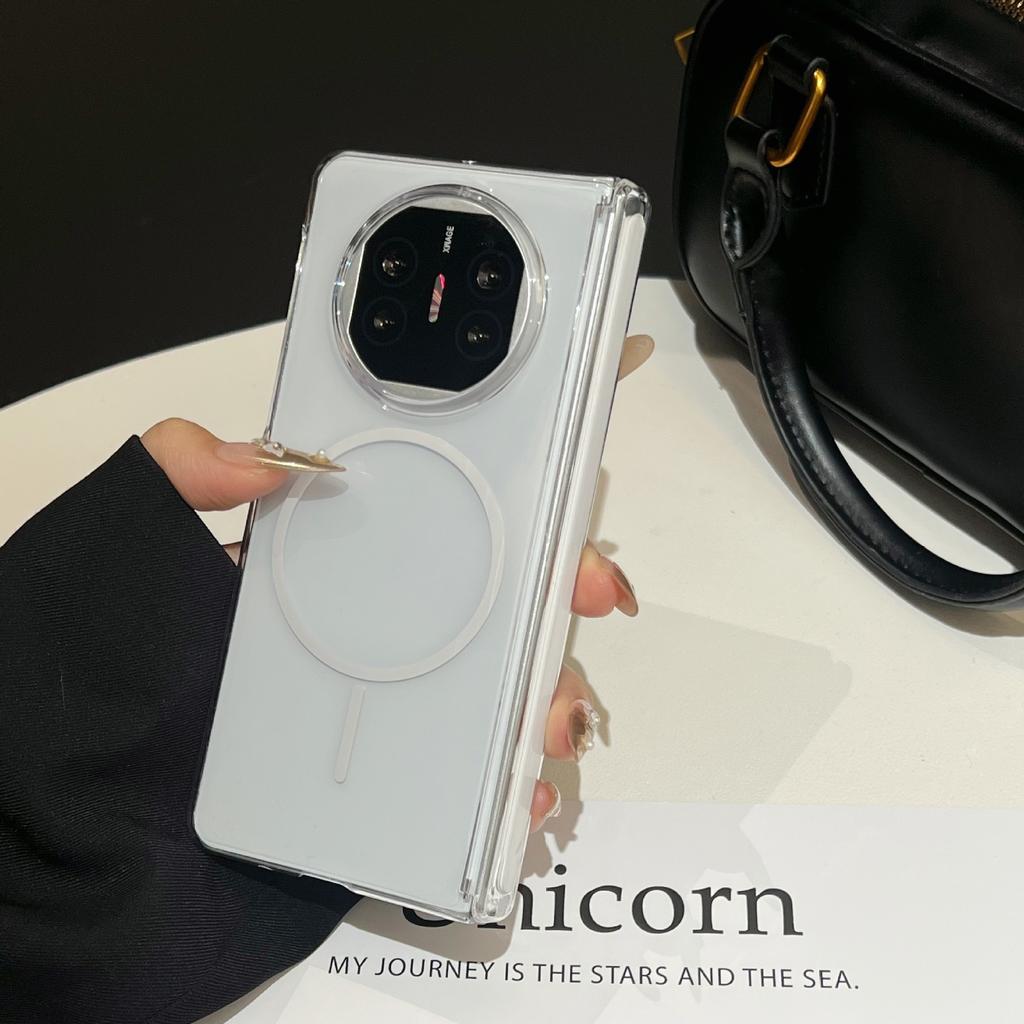 Применимо к чехлу для мобильного телефона Huawei MateX6 с ледяной дымкой, центральной осью XFold5 с тонким кольцом, магнитной притяжкой FindN6, ультратонкому magicV6