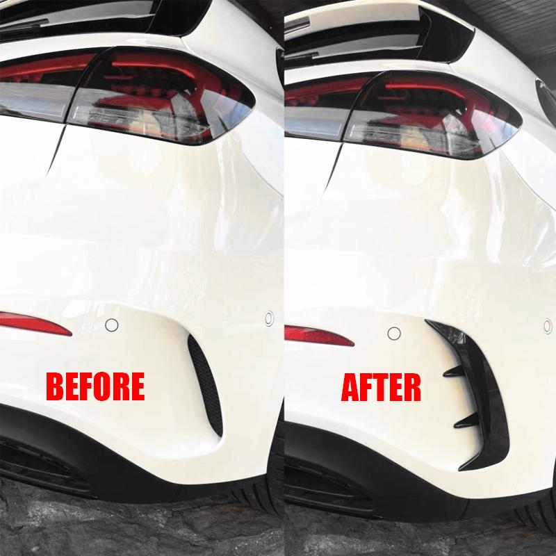 Аксессуары для Mercedes-Benz CLA W177 хэтчбек A45 A35 A180 A200 A220 AMG + спойлер на задний бампер, боковой Canard Air