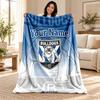Canterbury Bulldogs Custom Name Fleece Blanket Personalized Soft Cozy Throw Blanket Customized Gift for Birthday Christmas