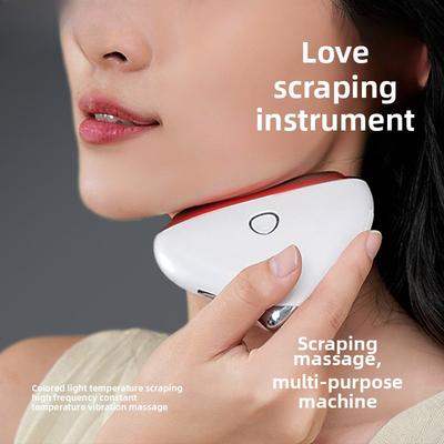 Новый электрический скребковый инструмент, косметический инструмент для подтяжки лица EMS Color Light Нагревательная доска для скребкового массажа Введение Инструмент для красоты шеи