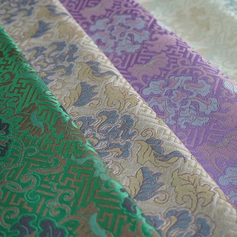 Hanfu Jacquard Fabric European Style Home Textile Fabric for Sewing Dress Sofa Bag Upholstery Furniture Background Decor