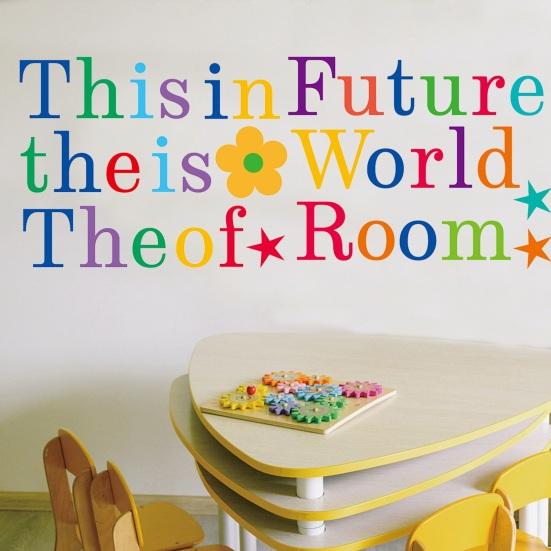 1 шт./1 комплект, красивая защита от слез, создание жизненной силы, сильная липкость, брызги, Радуга, наклейка для детской комнаты, товары для дома, детский сад