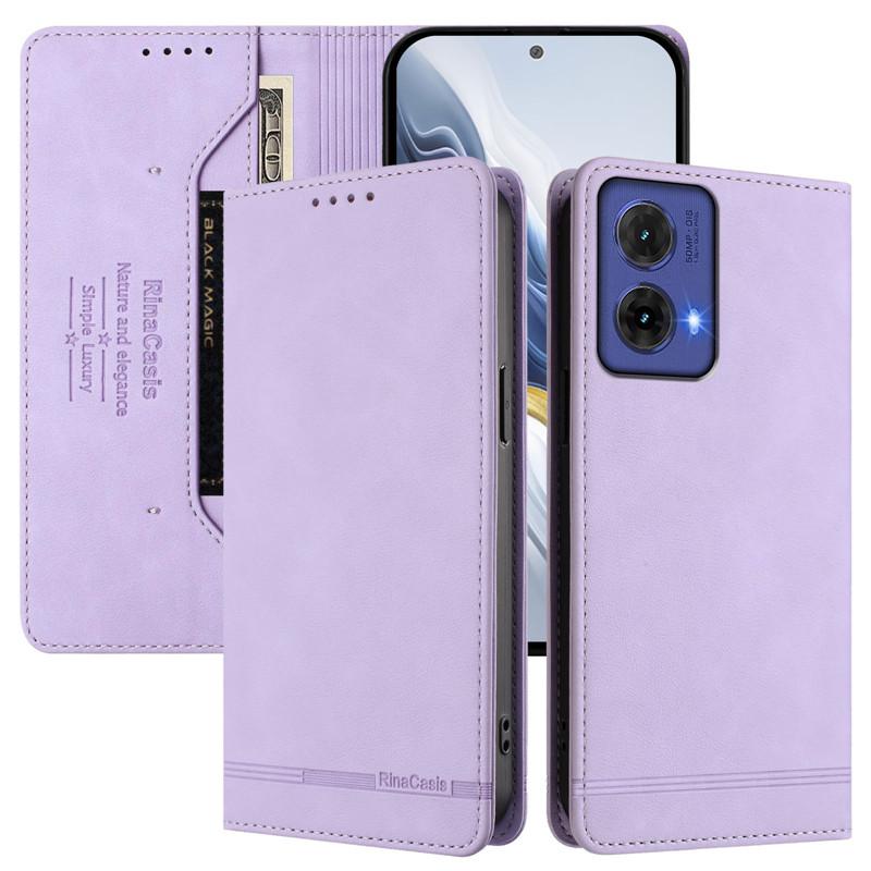 Кожаный Ретро Противоугонный Кошелек Чехол-книжка Для Motorola MOTO G85 G75 G45 G55 G35 5G G15 Power G05 Чехол для телефона Магнитная застежка Карта