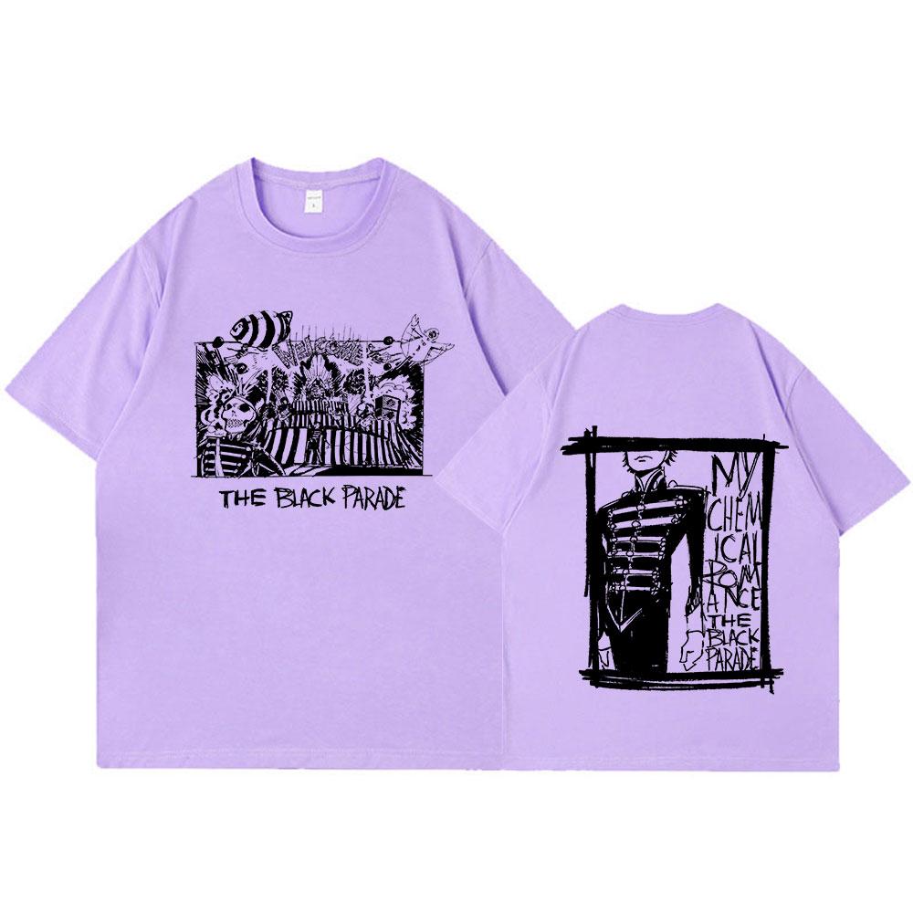 My Chemical Romance Mcr Dead T-Shirt Black Parade Punk Emo Rock Band Summer T Shirts Summer Fashion Top Oversized Tee Shirt