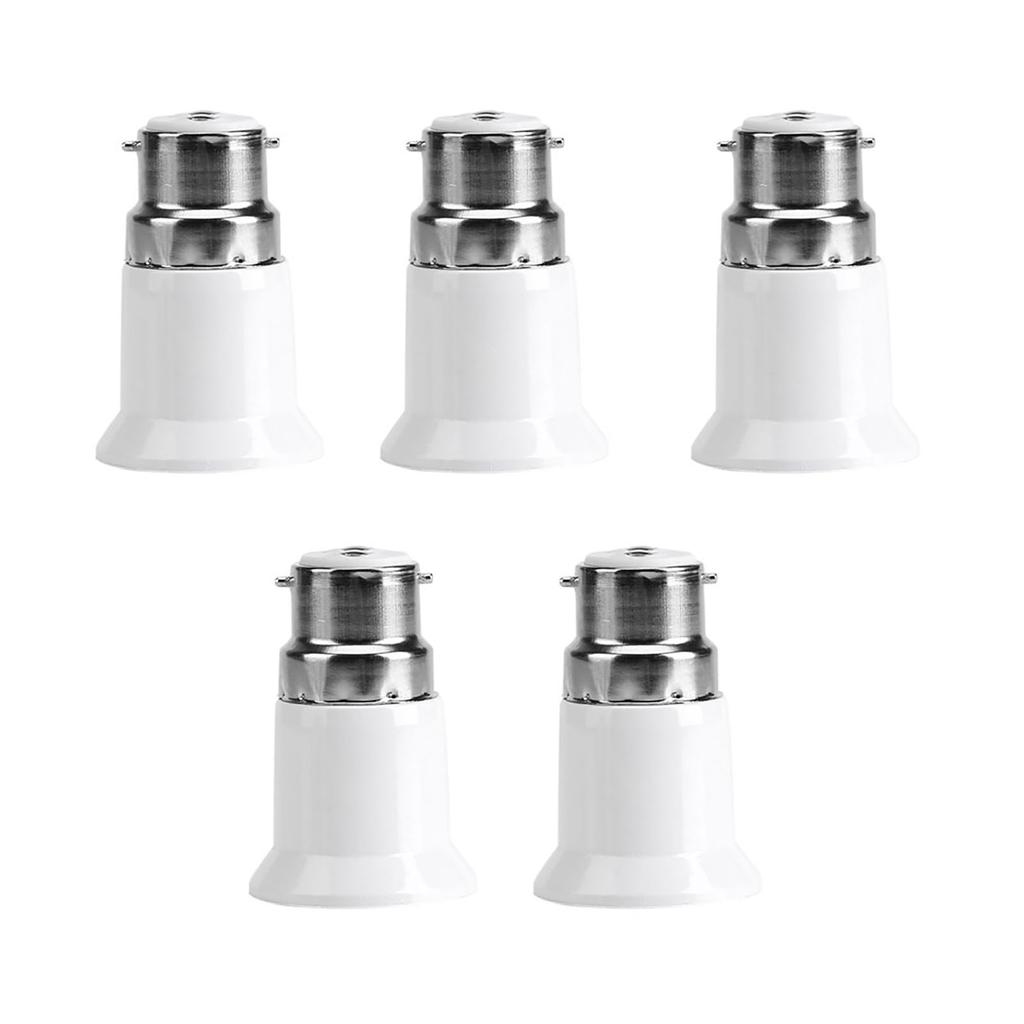5 шт. адаптер-конвертер для цоколя B22 «папа» на E27 «мама» патроны для ламп